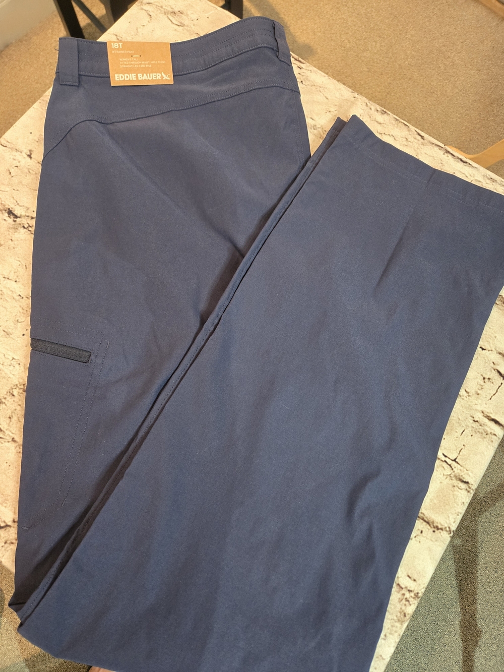 Eddie Bauer Womans Navy Performance Pants